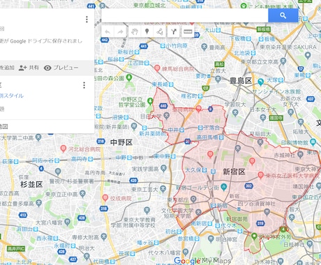Google Mapのマイマップを作成代行します あなただけのGoogle マイマップを作成！ イメージ2