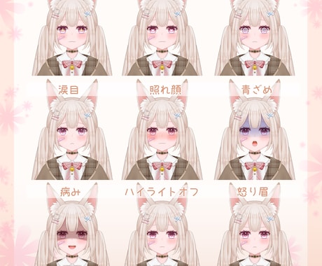 Vtuber用のLive2Dモデル制作いたします キャラデザからモデリングまで、全行程対応いたします✨ イメージ2