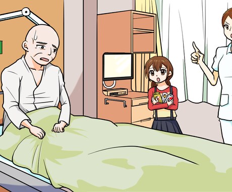 youtube漫画作成します カラー作画（1枚に1~2コマまで） イメージ2