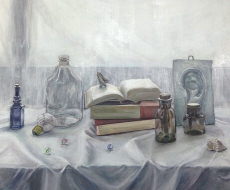 小さなキャンバスにお好みのものを描きます お部屋に1点ものの絵を飾りませんか イメージ2