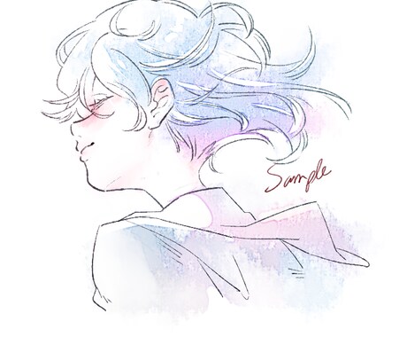 ほわっと癒しのアイコン描きます 水彩タッチのやさしいイラストをご希望の方へ！ イメージ2