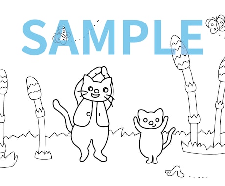こども向け！かわいいぬりえお作りします かわいい子ども向け！動物・行事・乗り物など何でも〇商用利用可 イメージ2