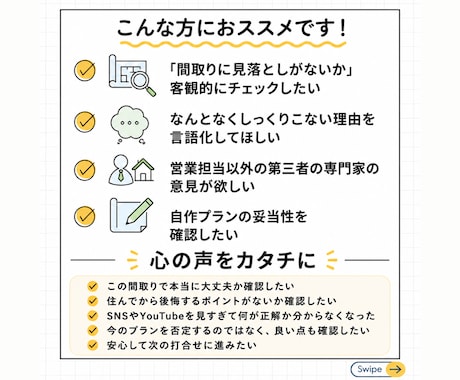 建築士が土地に合う間取りを1つご提案いたします 設計歴25年、1000組対応の現役プランナー イメージ2