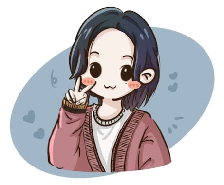 カップル似顔絵アイコンます カップル・家族の記念日プレゼントにぴったり イメージ2