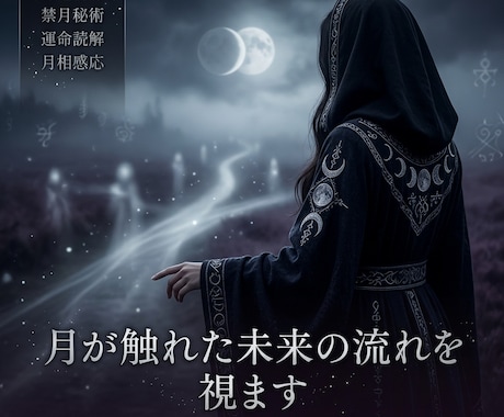月が触れた未来の流れを視ます 月光の先に滲む運命の導きをしっかりお伝えします イメージ1