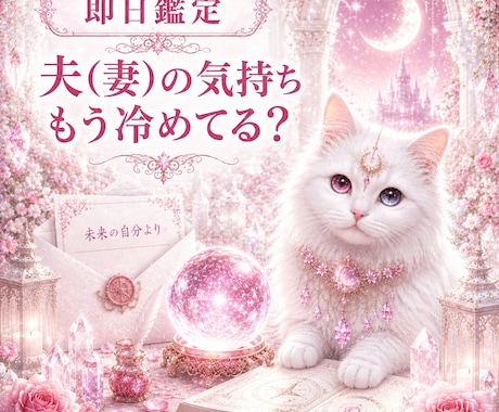 即日鑑定｜夫(妻)の気持ちもう冷めてる？かをます 夫婦特化型　夫(妻)の本音　離婚を考えてる？ イメージ1