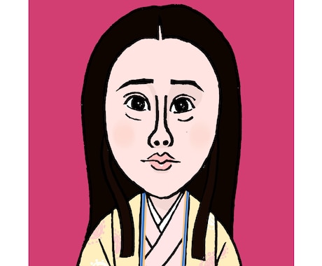 あの｢光る君へ｣風の雅な似顔絵データをお作りします 週刊朝日｢似顔絵大賞｣受賞 の似顔絵師におまかせ!! イメージ1