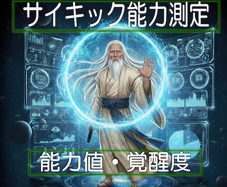 13：サイキック能力鑑定　10の能力を数値化します 能力値・覚醒度を鑑定。ブロック解除・使命・源泉オプションあり イメージ1