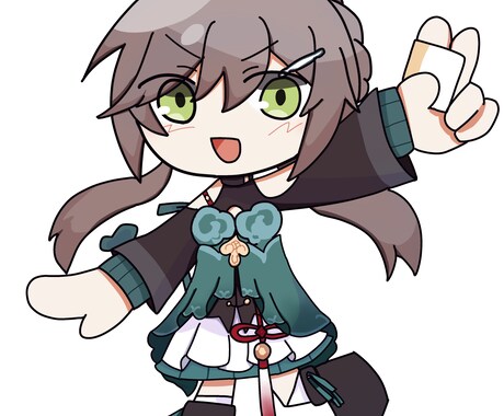 可愛いデフォルメイラストの立ち絵を制作します 配信、サムネイル用のイラストにどうぞ！ イメージ2