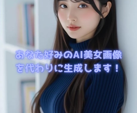あなた好みのAI美女を代わりに2枚生成します 好みの雰囲気やイメージを伝えるだけ！簡単にAI美女画像作成 イメージ1