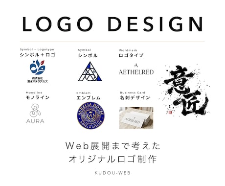 Web展開まで考えたロゴデザイン制作します Web・SNS・印刷物まで使いやすいロゴ制作 イメージ1