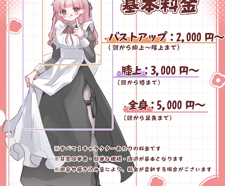 ポップで使いやすい立ち絵イラスト制作します ✿ 商用利用可！アイコン・TRPG・配信・動画・グッズなどに イメージ2