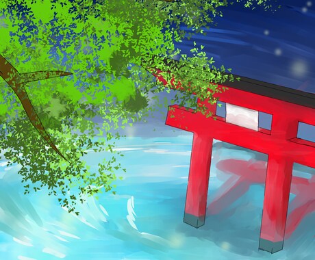 手書き風の背景描きます 背景イラストを使用する様々な場面のイラストを作成します。 イメージ2