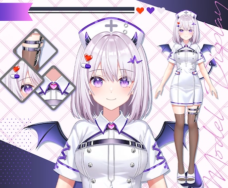 高品質Vtuberのデビューを全力でサポートします 表情4点付き！著作権譲渡！企業実績多数 イメージ2