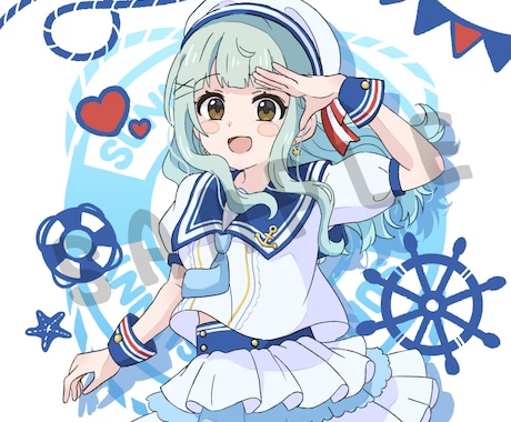 かわいい＆かっこいい女の子のイラストを制作します アイコン用からデフォルメ、全身イラストまで承ります イメージ2