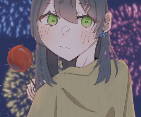 希望通りの女の子のイラスト作成します あなた専用のアイコン描きます。 イメージ2