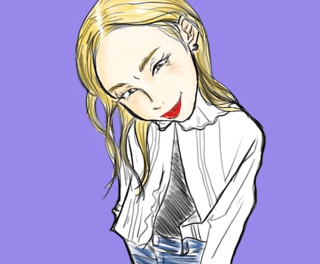ちょっぴり人物寄せのアイコン描きます あれ、いい感じに似てる、そんなアイコン イメージ1