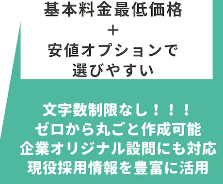 ゼロから可能／現役採用担当がES作成・添削します 現役の採用担当が就活最新情報を駆使したご提案をいたします！ イメージ2
