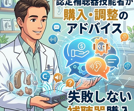 補聴器の選び方、購入前、装用後のお悩みに答えます 補聴器業界25年以上・認定補聴器技能者が対応します イメージ1