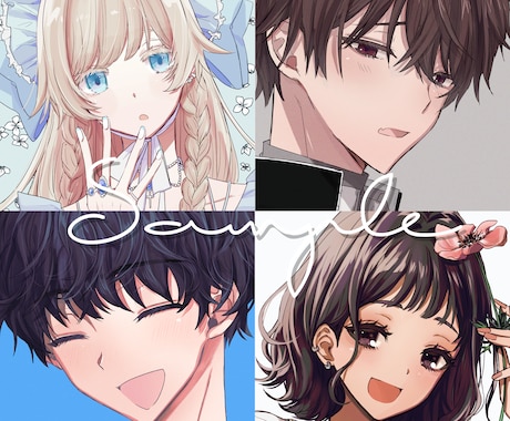 お好みのアイコンイラスト描きます SNS、ブログ等様々な用途でお使い下さい☽*⋆゜ イメージ2