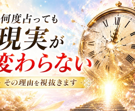 止まった運命を動かす宿命を視抜き人生を好転させます もう占いを渡り歩かない。本気で未来を変えたい方へ イメージ2