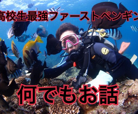 高校生最強ファーストペンギンがあなたを元気にします 元気すぎる高校生の話に付き合ってくれる方へ イメージ1