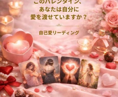 バレンタインデー限定（２月１４日まで）で占います 自分自身は後回しになっていないですか？『自己愛リーディング』 イメージ1