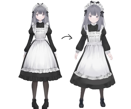 VRoid3Dモデル制作いたします VTuber/VRchatなどで使用可能 イメージ2