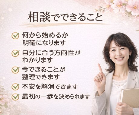 50代からの起業・副業の相談お受けします これからに備えた、副業・起業の始め方を整理します イメージ2
