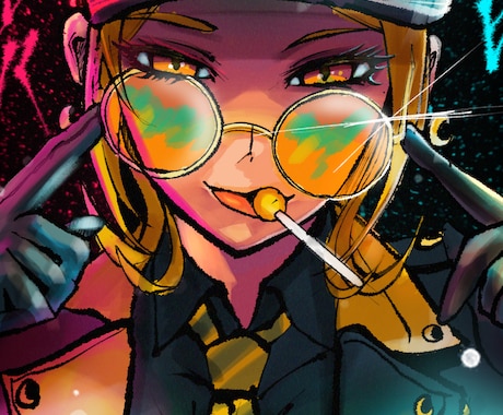 一枚絵の制作をします 現役芸大生、カラーコーディネーターによるイラスト製作 イメージ1