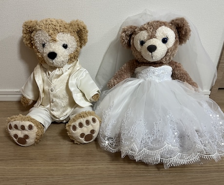 ウェルカムベア衣装お作りします 結婚式、前撮り等の衣装ぬいぐるみサイズでお作りします