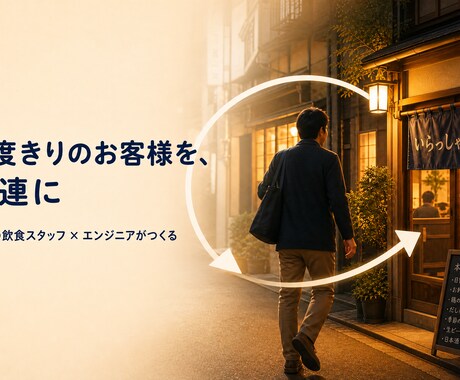 常連づくりの仕組みを自動化でつくります 常連づくり・再来店の仕組みを現場目線で自動化します イメージ1