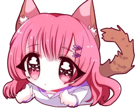 ゆめかわいい絵柄で各種SNSアイコン用イラストを作成いたします！ イメージ1