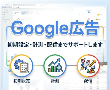 Google広告初期設定から出稿まですべて承ります Google広告/リスティング広告/アカウント作成/初心者 イメージ1