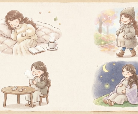 ほんわか可愛いイラスト作成します イメージ1