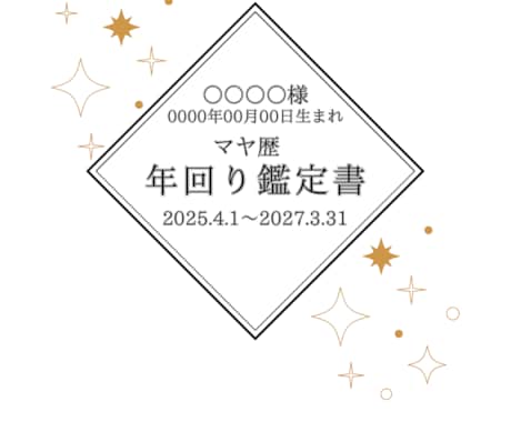 先着10名　2026年の運勢！マヤ暦で鑑定します 運気エネルギーの波に乗って最高のスタートを切ろう！ イメージ2