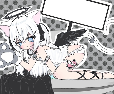 かわいい歌ってみた用イラスト描きます ちょい病み・かわいい女の子を描きます！ イメージ2
