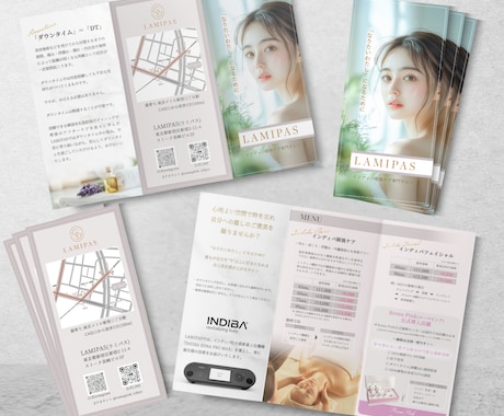 低価格・高品質！おしゃれなパンフレット作成します ★3名様限定★3つ折りパンフレット20000円 イメージ2