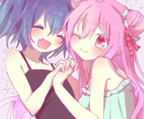 萌えかわいい！アイコンお描きします 肩上〜バストアップのイラスト制作 イメージ2