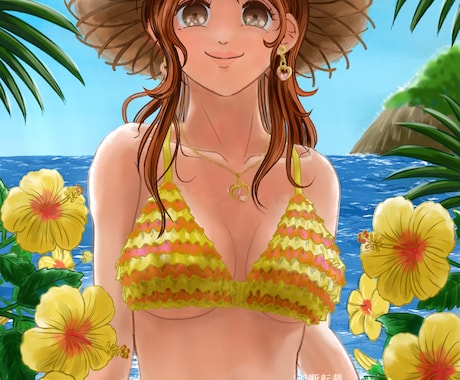 スタンダードプラン　デジタルイラスト作成いたします 動植物、背景などを絡めた人物画がおすすめです イメージ2