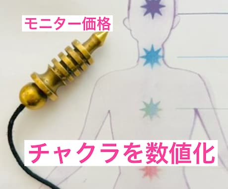 ペンデュラムで貴方のチャクラを「見える化」します チャクラの活性度、速度、エネルギー状態が数字で分かります！ イメージ1