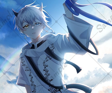 歌ってみた・MVイラストなどなど鮮やかに描きます 現役歌い手が、サムネやSNSのアイコンなどお手伝いします！ イメージ2
