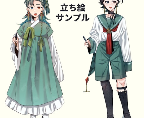 TRPG/IRIAM/静止画/立ち絵制作します 等身高めからSDまで制作致します！ イメージ2