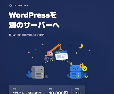 WordPressサイトを別のサーバーへ移転します イメージ1