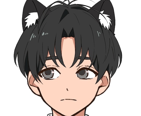 顔だけ簡単アイコンイラストを作成いたします お手軽に使える簡易的な顔だけのアイコンになります！ イメージ1