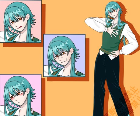素敵な立ち絵を描きます TRPG用などに！表情差分付きを、安価でご提供！ イメージ2