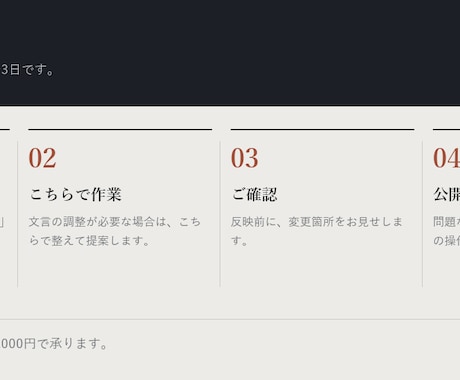 制作したサイトの保守・更新を代行します 月2回まで更新対応。いつでも停止できます イメージ2