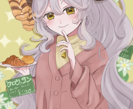 アニメ塗りふわっとやわらかいイラスト作成します 歌ってみたイラスト　アイコン　ヘッダーなどにどうぞ‼︎ イメージ2