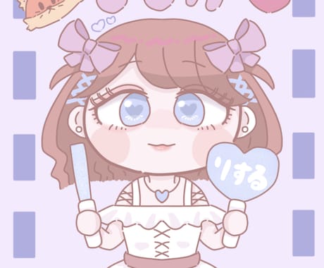 アイコンや似顔絵などをアニメ風のイラストで描きます パステルカラーを基調として特徴を捉えたイラストを提供します イメージ1