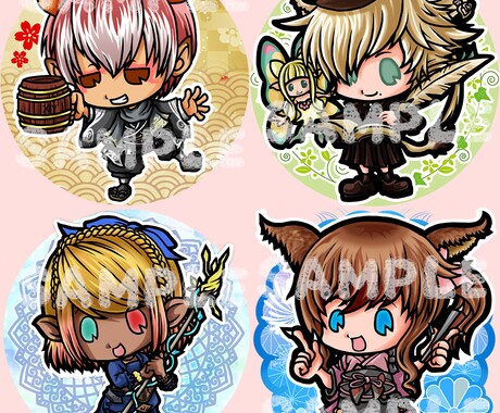 ミニマム★SNS用の超デフォルメアイコンを描きます シールやアクリルプレートにしてもかわいいデフォルメです♪ イメージ2